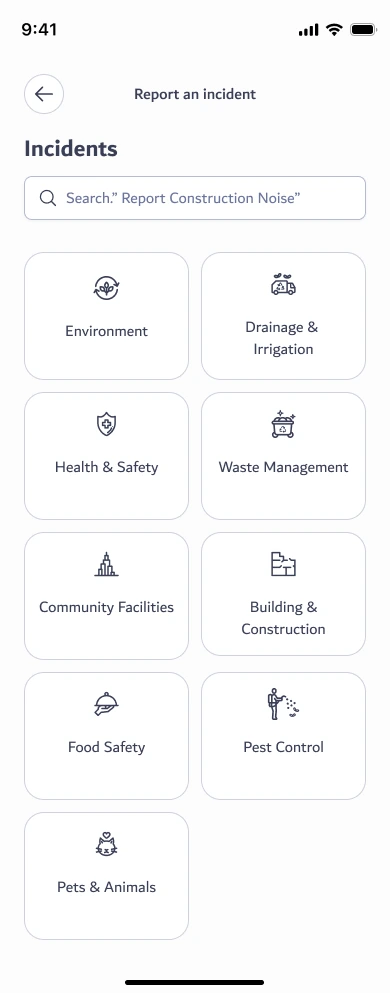 Find the right incident category